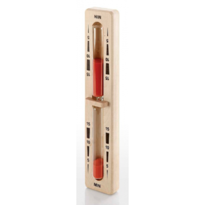 Presýpacie hodiny do sauny červený piesok