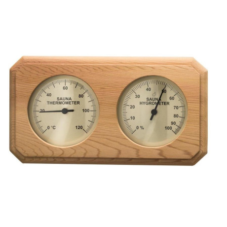 Sentiotec teplomer s vlhkomerom do sauny z cédra
