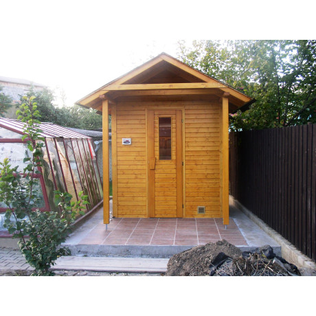 Venkovní sauna Ampere 210x180cm
