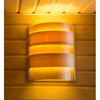 Saunaproject kryt svetla do sauny vŕba Abachi