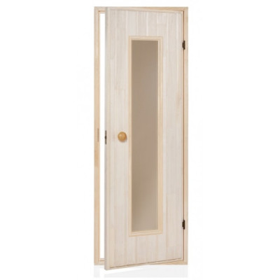 Dveře do sauny Andres dřevěné slim 7x19 osika