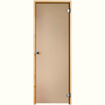Limited dveře do sauny celoskleněné bronz 7x19