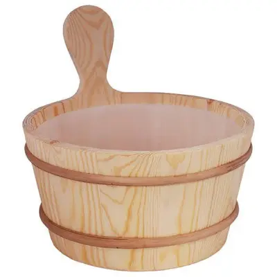 Sentiotec dřevěné vědro do sauny 3L borovice s plastovou vložkou
