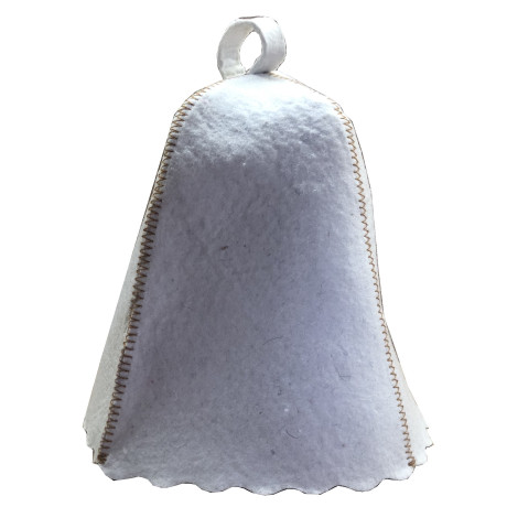 Čiapka do sauny biela, plsť