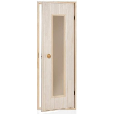 Dveře do sauny Andres dřevěne SLIM 7x19 čiré,osika