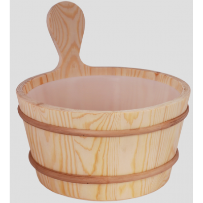 Vědro do sauny s plastovou vložkou 4l, bez naběračky 