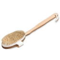 Celodřevěný kartáč do sauny s dlouhou odnímatelnou rukojetí