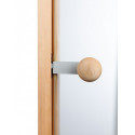Vihtan dvere do sauny Limited, celosklenené číre 7X19, rám borovice