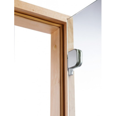 Vihtan dvere do sauny Limited, celosklenené číre 7X19, rám borovica