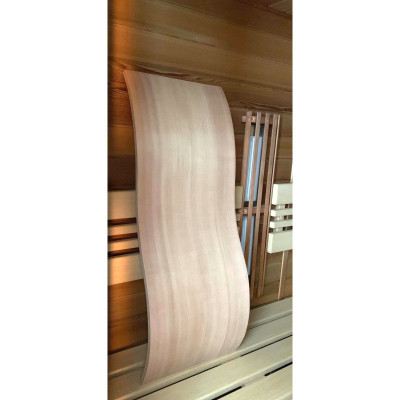 Sentiotec opěrka zad do sauny Wave cedr v sauně