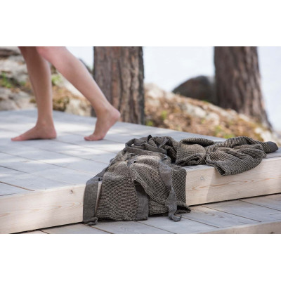 Rento župan do sauny hnědý ilustrace