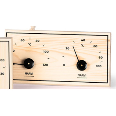 Teplomer s vlhkomerom do sauny Narvi borovica