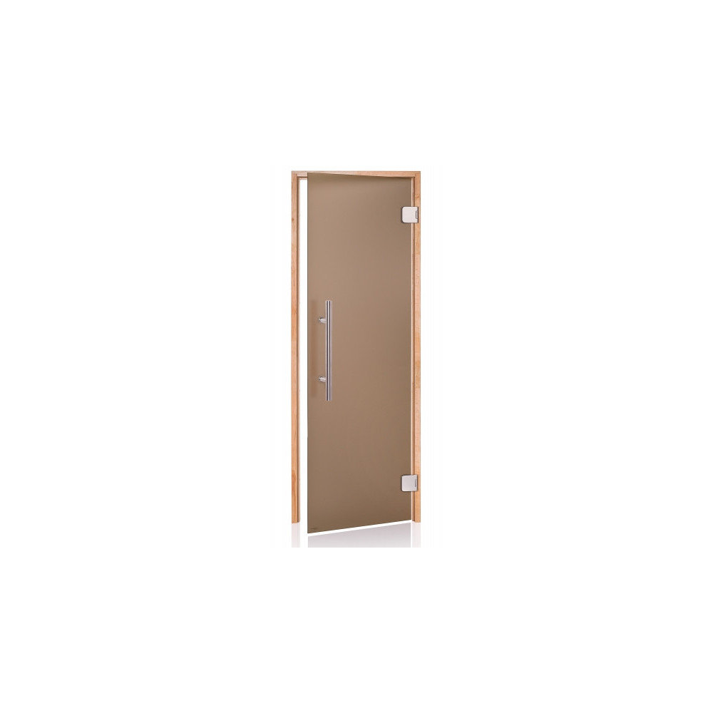 Dveře do sauny Premium 7x20 olše bronz matné