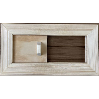 Posuvné odvetranie do sauny Saunaproject drevené