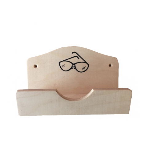 Dřevěná schránka na brýle do sauny