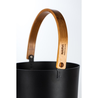 Vědro hliníkové černé Narvi 6,5L