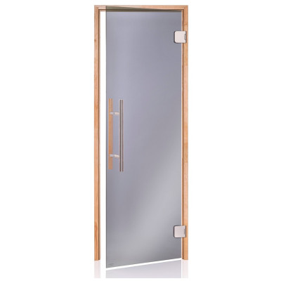 Dveře do sauny Premium 7x19 matný bronz osika