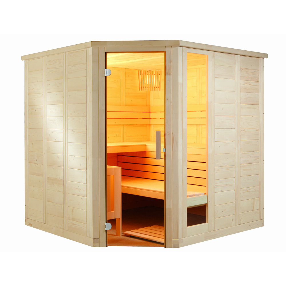 Fínska sauna Komfort Corner Large 234x206x204