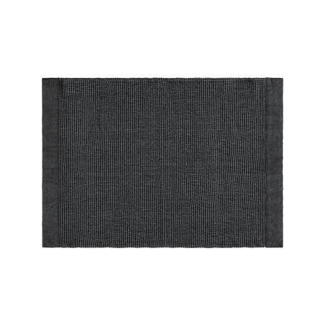 Ručník do sauny Rento, materiál Kenno - recyklovaná bavlna, barva black/grey, 50x70 cm 