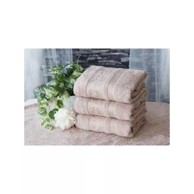 BAMBUSOVÝ RUČNÍK Catania -světle šedý 50x90cm