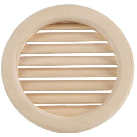 Ventilační mřížka luxusní  se šikmými dřevěnými lamelami