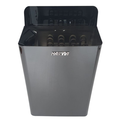 Saunová pec Harvia Wall E 9kw s matným čiernym povrchom.