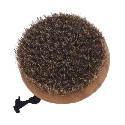 Přírodní kulatý kartáč na tělo do sauny