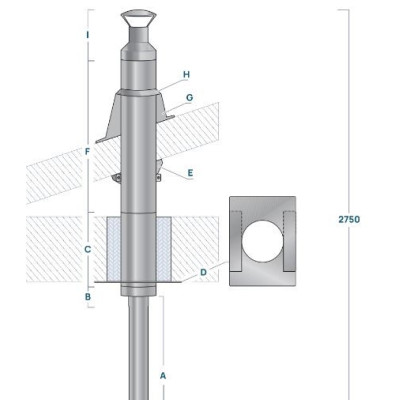 HUUM komín prechádzajúci stropom
