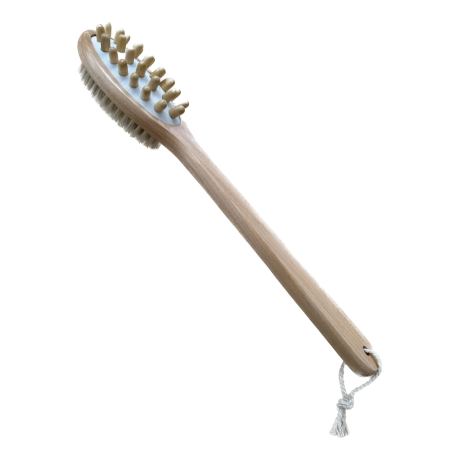 Oboustranný masážní kartáč s rukojetí