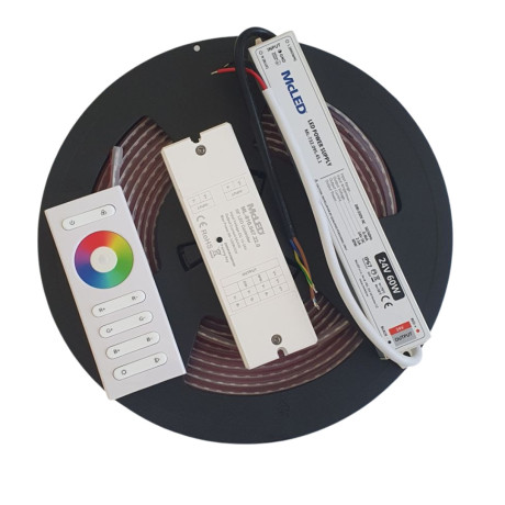 Sestava LED pásek RGB 2m + kabel + trafo + stmívání