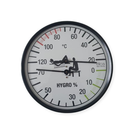 Teploměr vlhkoměr black/white- čtverec