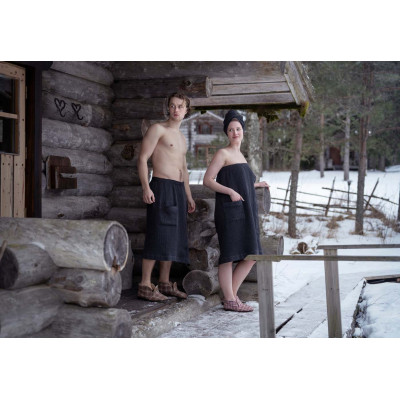 Rento dámský kilt do sauny 85x145 black