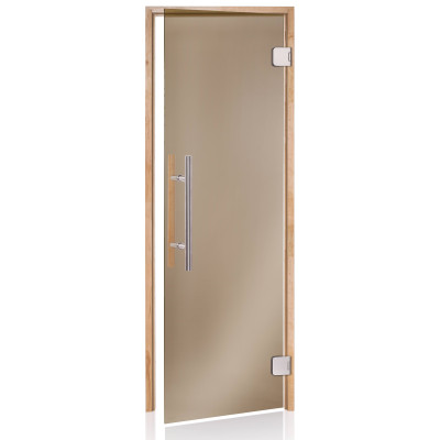 Dveře do sauny Premium 7x20 bronz osika