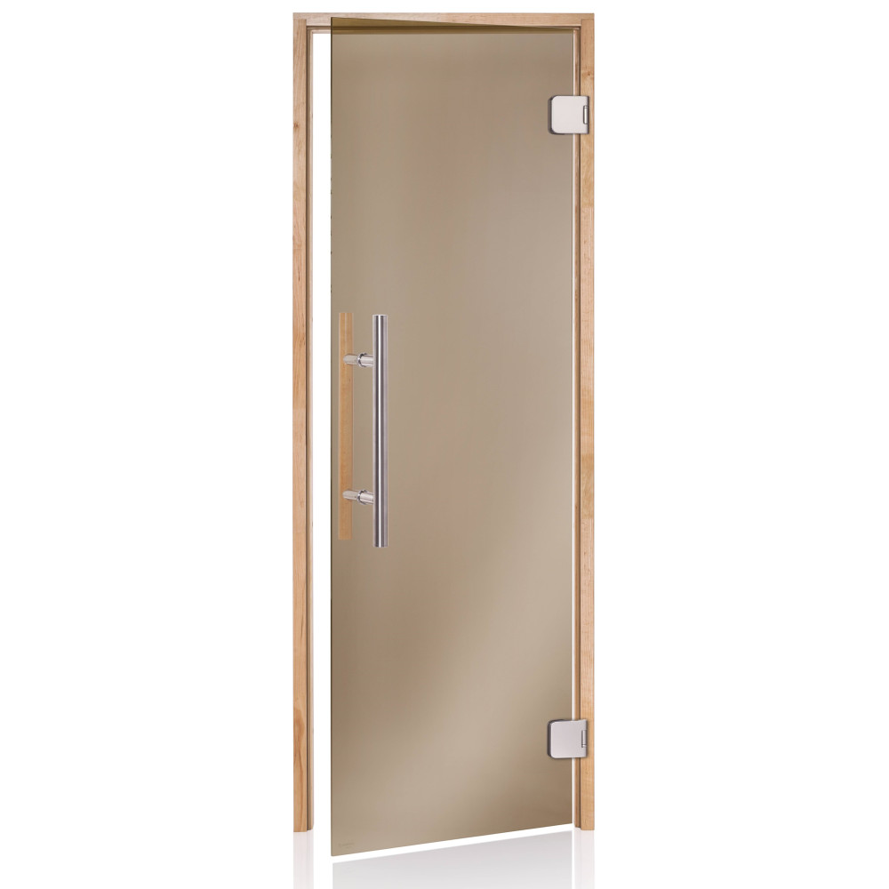 Dveře do sauny Premium 7x20 bronz osika