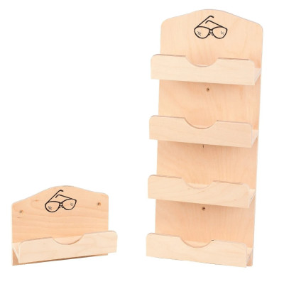 Eliga drevená schránka na okuliare pred vstupom do sauny