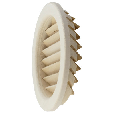 Ventilační mřížka luxusní  se šikmými dřevěnými lamelami