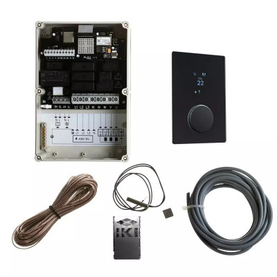 HUUM saunový regulator UKU Wi-Fi Glass Black komponenty