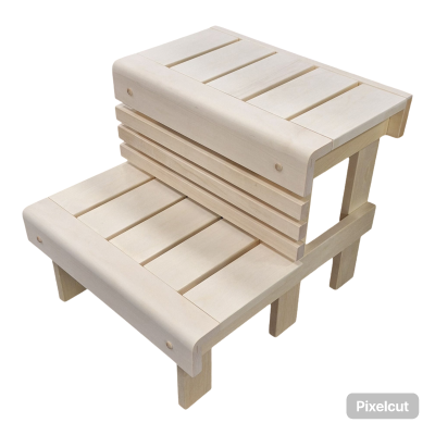 Lavice do sauny osika 108x700x640 mm