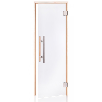 Andres dvere do sauny Premium číre matné 7x19 osika