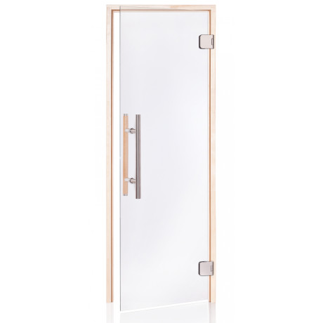 Andres dvere do sauny Premium číre matné 7x19 osika