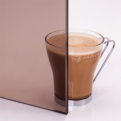 Andres dvere do sauny Modern 7x20 bronz osika