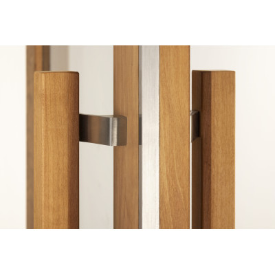 Andres dvere do sauny ETNA matted číre 7x20 Thermo osika