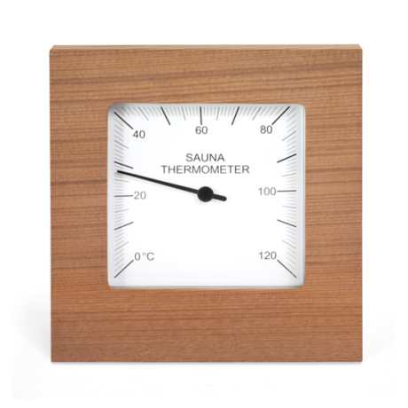 Sentiotec teplomer do sauny štvorec červený céder