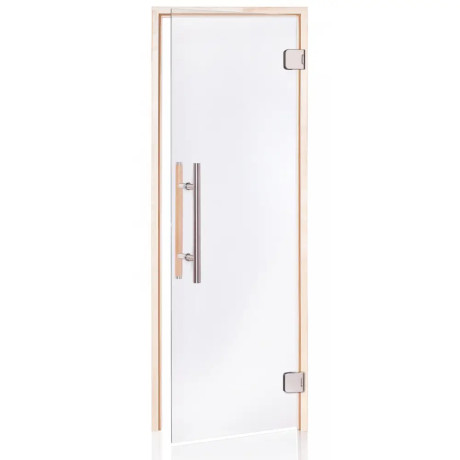 Andres dvere do sauny Premium číre matné 7x20 osika