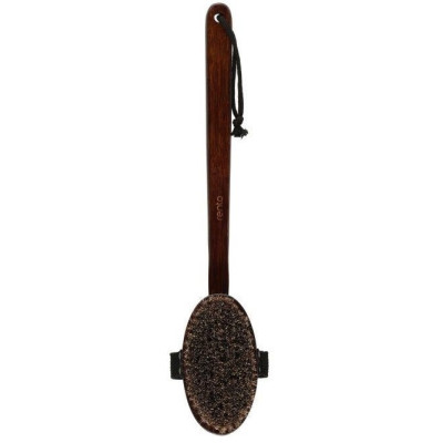 Rento masážna kefa do sauny s odnímateľnou rukoväťou tmavý bambus