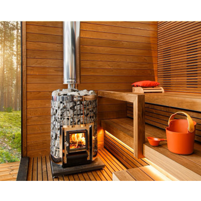 Harvia saunové kachle na drevo Cilindro PC20 S v saune