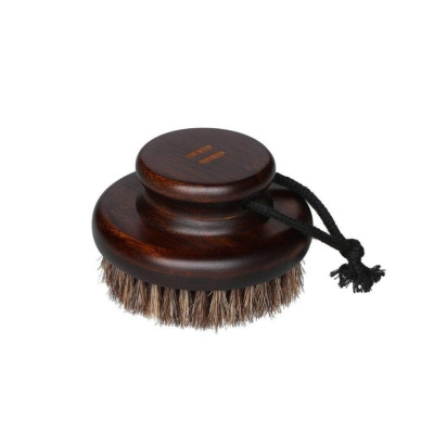 Rento masážna guľatá kefa do sauny tmavý bambus