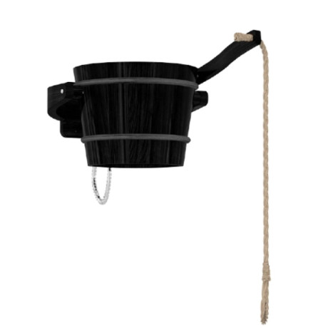 HUUM Polievacie vedro smrek black 18L