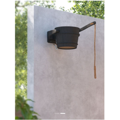 HUUM Polievacie vedro smrek black 18L na stene