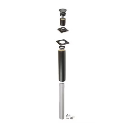 Komín do sauny Narvi 15 Black Basic Light 120x1500